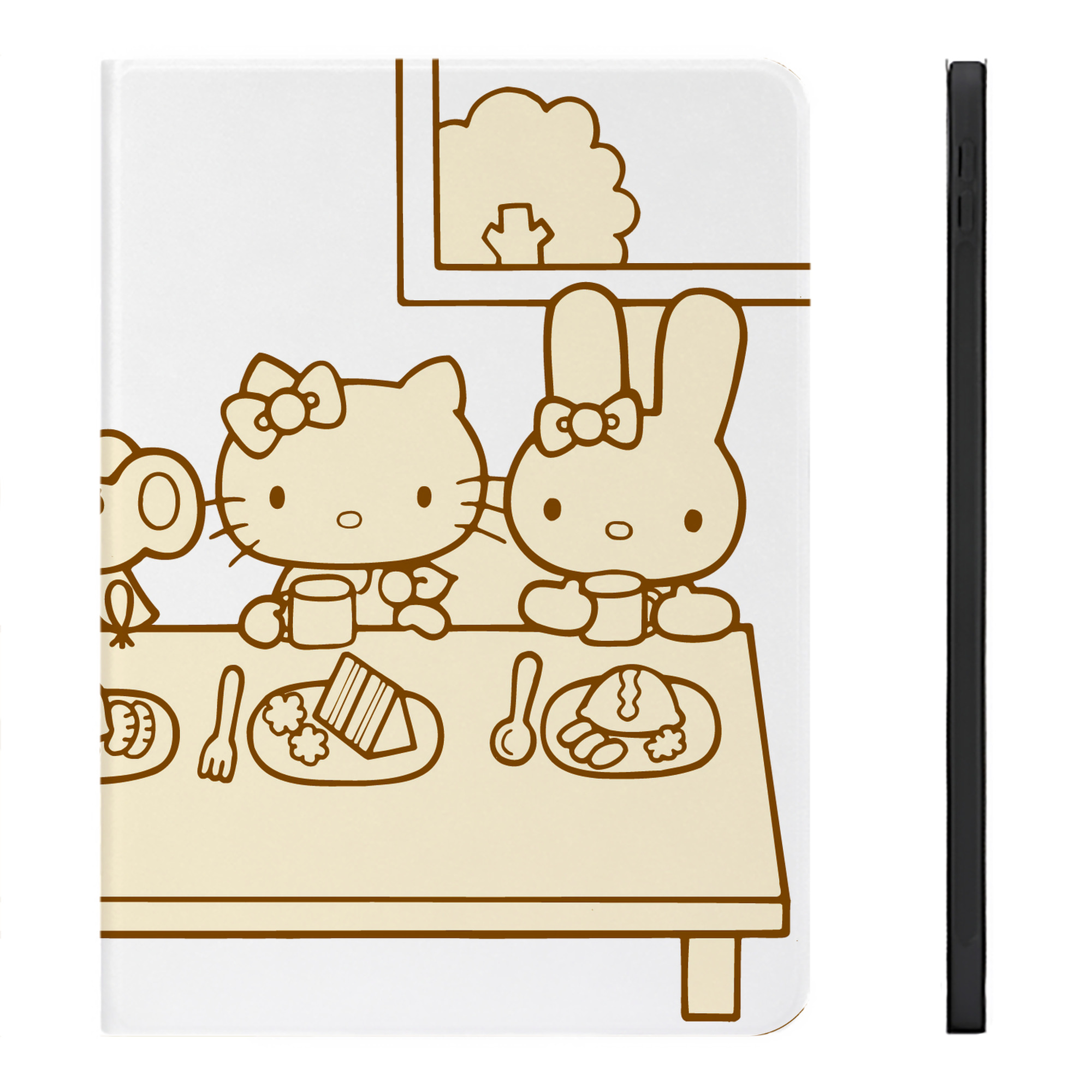 （画像用） Hello Kitty ハローキティ IPadケース ペンホルダー付き ブックスタイルデザイン